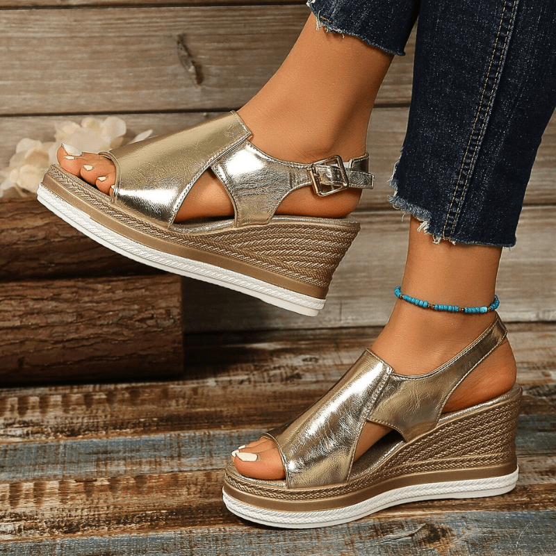 Meadow | Women's Stylish Metallic Sandals