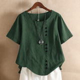 Ursula | Asymmetric Button Blouse