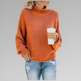 Orange High-Neck Jumper