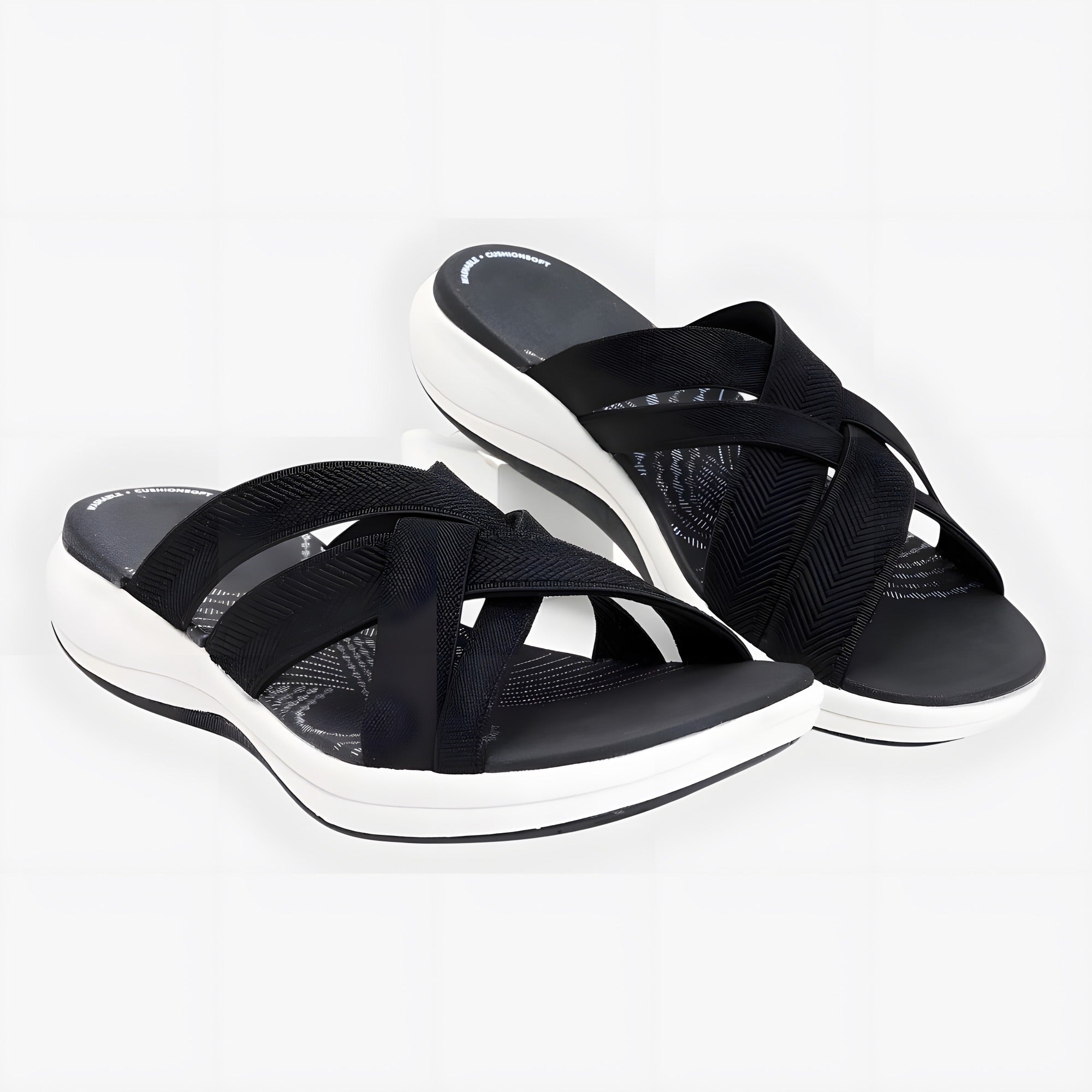 Livia | Women's Light and Soft Sandals Black, photo studio