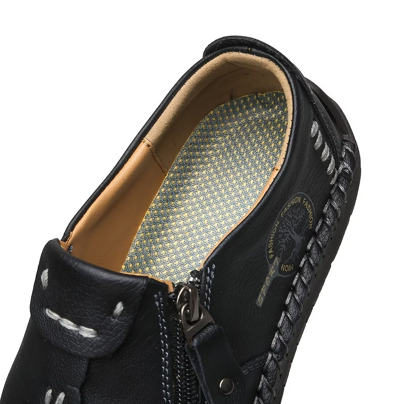 June Handmade Comfort Slip-On Shoes Black, photo studio