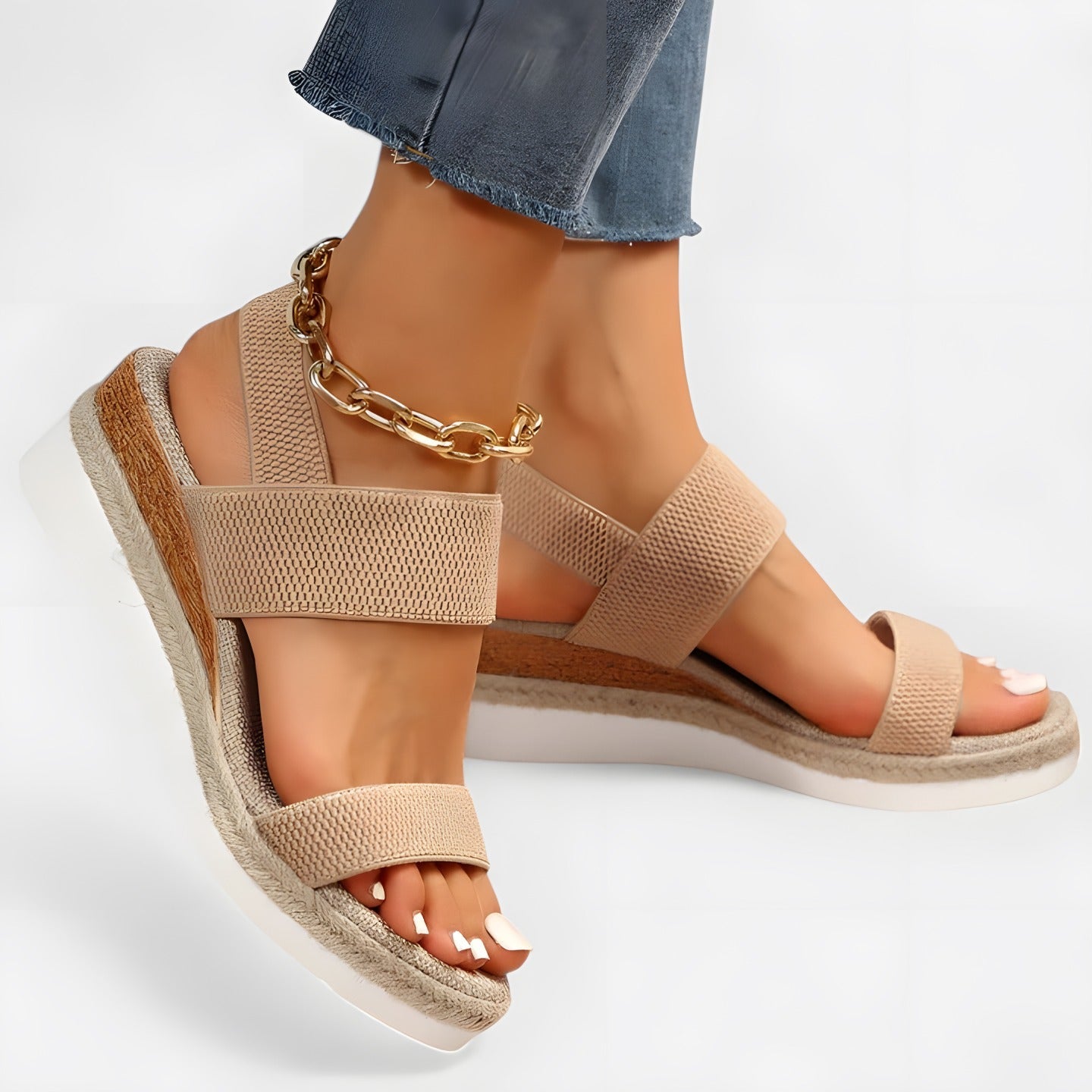 Meryl | Women's Orthopaedic Sandals Brown, photo studio