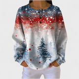 Snowy Winter Scene Waffle Jumper