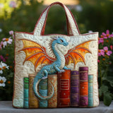 Handcrafted Bag - Dragon Guardian of Books