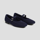 Fiona | Mary-Jane Flats with a Square Toe