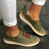 Yara | Perforated Slip-On Walking Sneakers