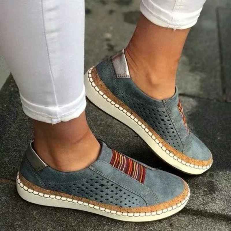 Yara Comfortable Walking Shoes Blue, photo studio