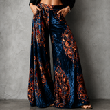 Lucy | Boho Print Wide-Leg Palazzo Trousers