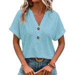 Catriona | Casual Split-Neck Blouse