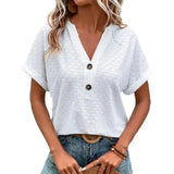 Catriona | Casual Split-Neck Blouse