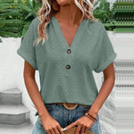 Catriona | Casual Split-Neck Blouse