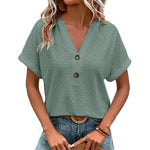 Catriona | Casual Split-Neck Blouse