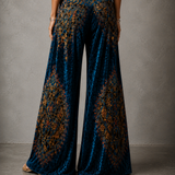 Lucy | Boho Print Wide-Leg Palazzo Trousers