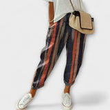 Paulina | Relaxed Drawstring Trousers with Turn-Up Cuffs