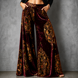 Lucy | Boho Print Wide-Leg Palazzo Trousers
