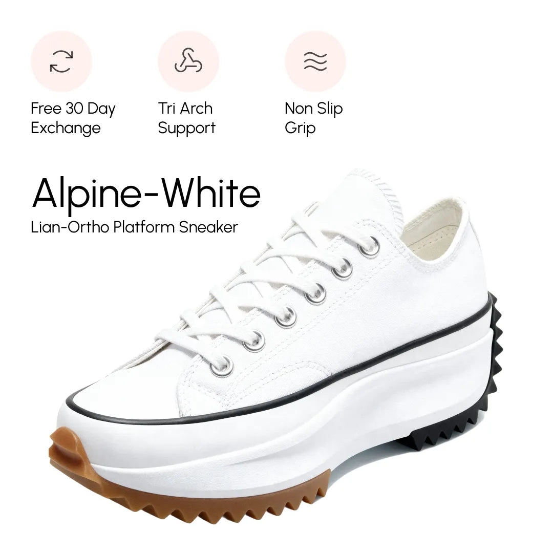 Vada Stylish Orthopedic Shoe White, photo studio