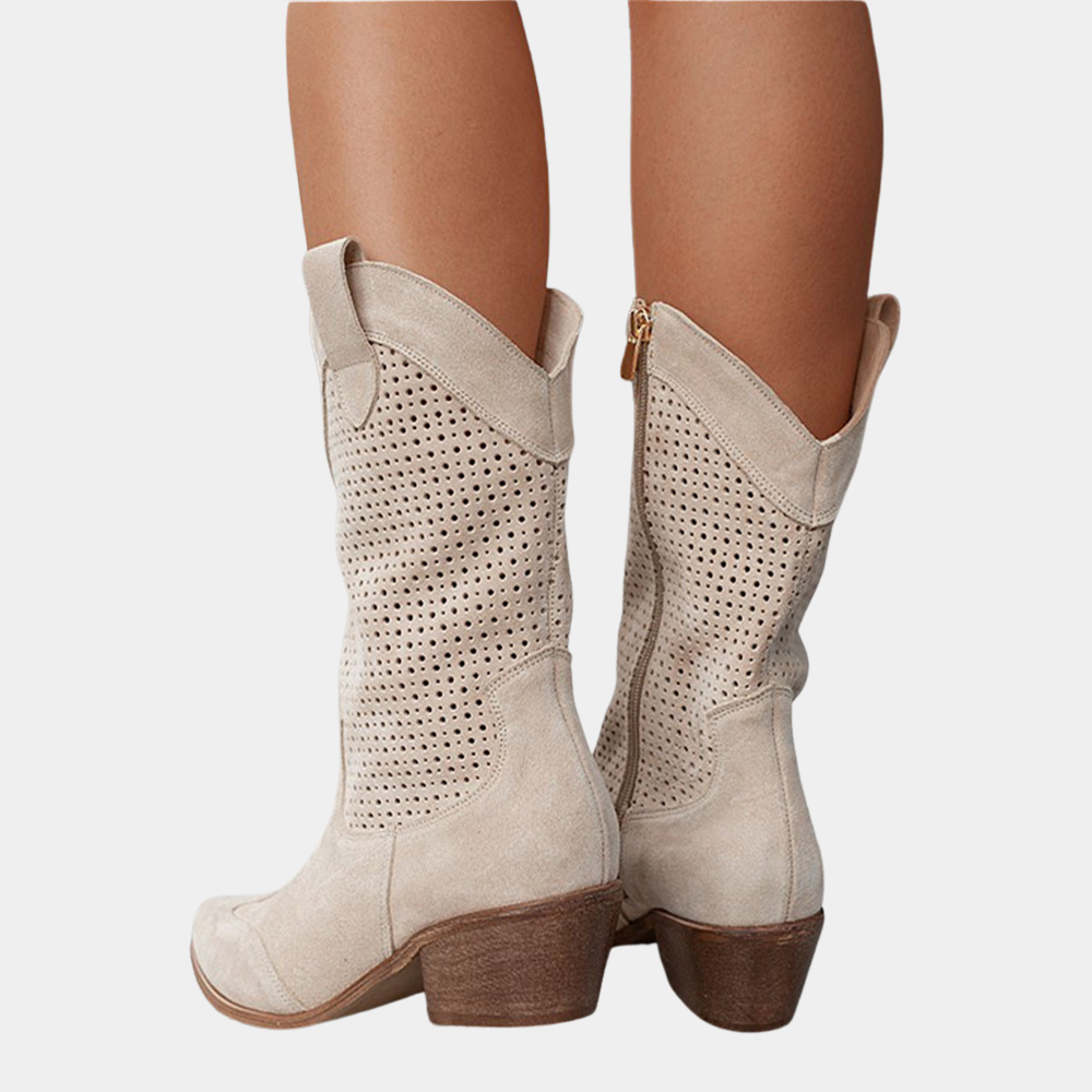 Calypso Orthopedic Cowboy Boots White, photo studio