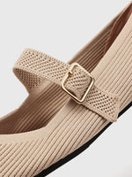 Fiona | Mary-Jane Flats with a Square Toe