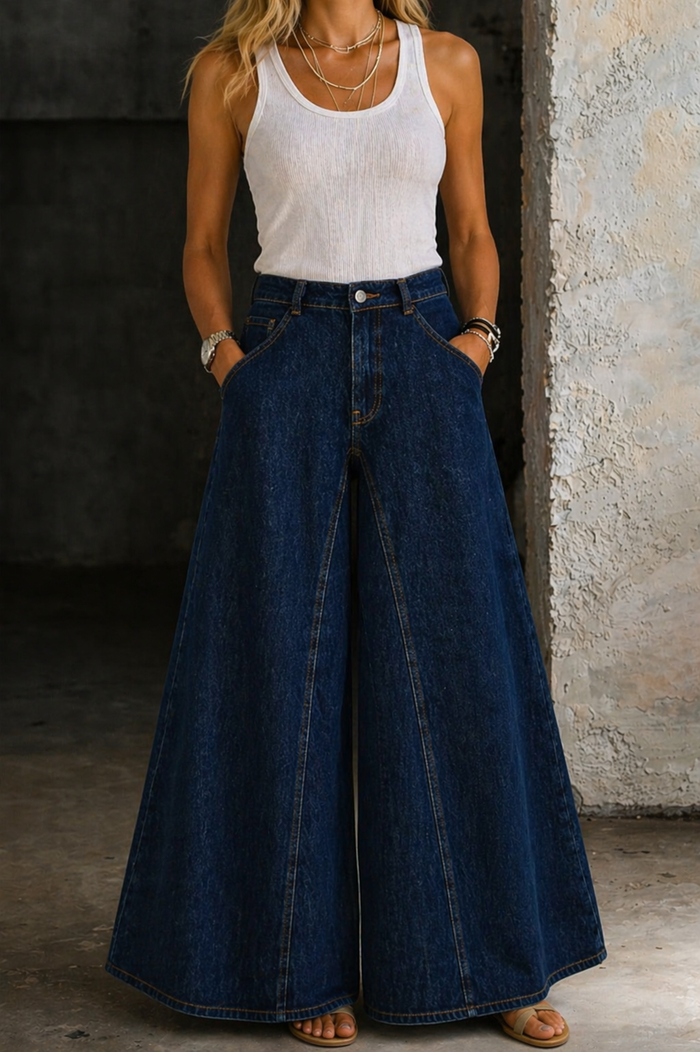 Relaxed High-Waist Jeans