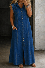Sleeveless Denim Dress