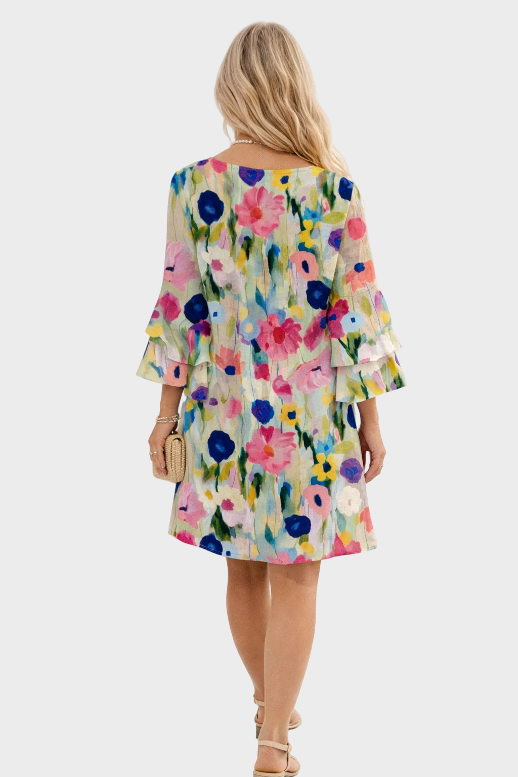 Mia | Elegant Short Floral Dress