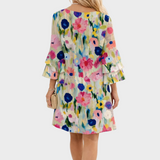 Mia | Elegant Short Floral Dress