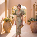 Georgina | Elegant Dress in Light Flowy Fabric