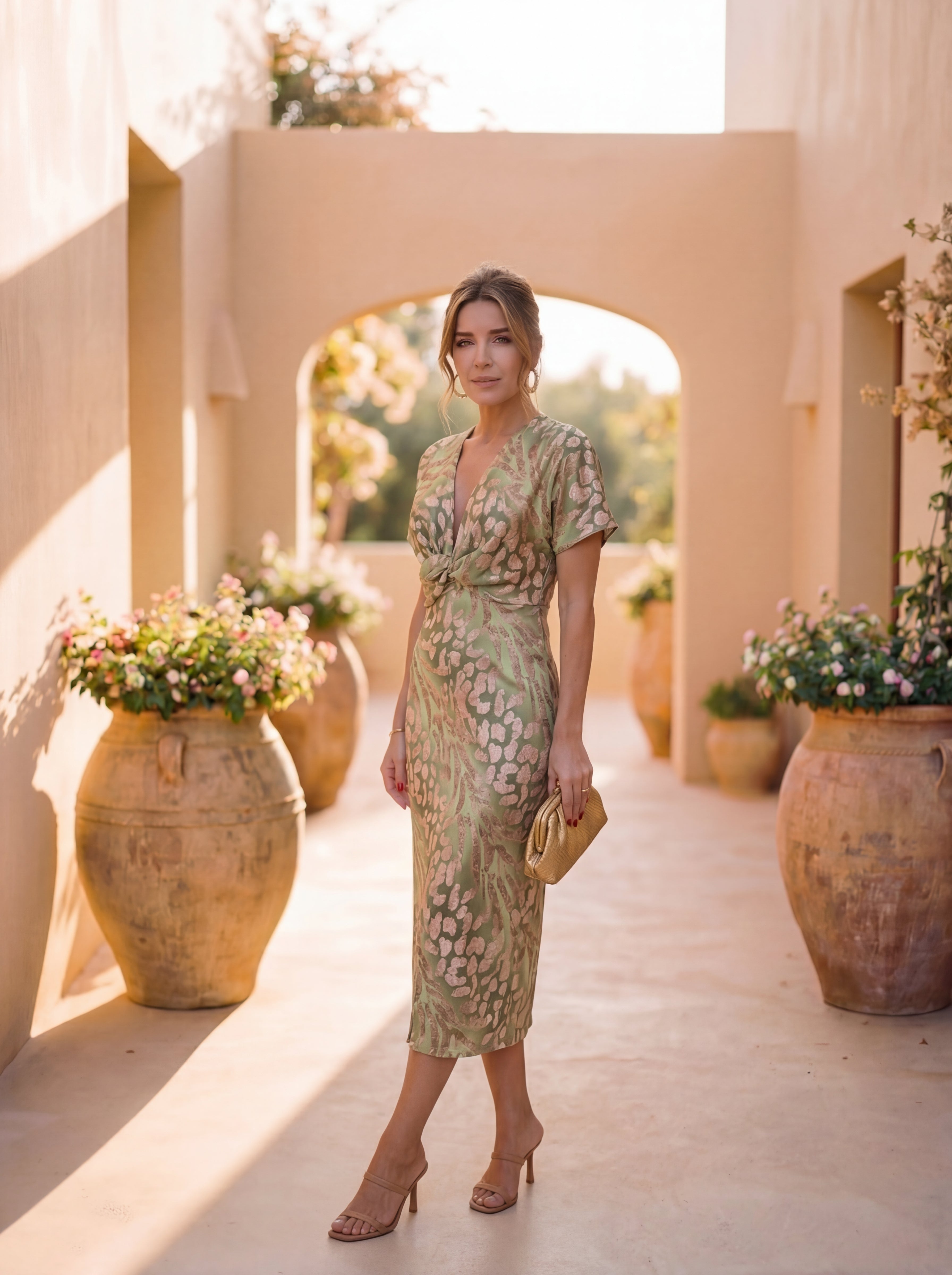 Georgina | Elegant Dress in Light Flowy Fabric