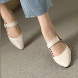 Bella | Pointed Slingbacks with a Block Heel and Bow Strap