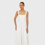 Adeline | Timeless Square-Neck Midi Dress