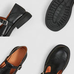 Nova | Brogue T-Bar Mary Jane Shoes with a Buckle