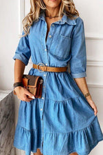 A-Line Denim Summer Dress