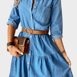 A-Line Denim Summer Dress