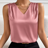 Josie | Sleeveless V-Neck Blouse