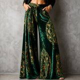 Lucy | Boho Print Wide-Leg Palazzo Trousers