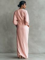 Sophie | V-Neck Linen Maxi Dress