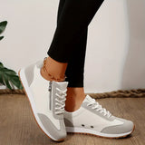 Cadiz | Lifted Walking Sneakers with a Side Zip