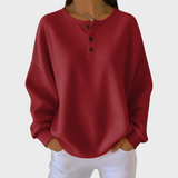 Plain Button Waffle Jumper