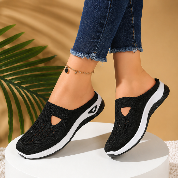 Rosalind | Mesh Slip-On Mules with a Cushioned Air Sole