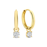 Liadan | Stone Hoop Earrings