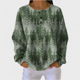 Green Pine Forest Waffle Jumper