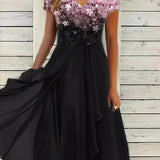 Cressida | Draped Evening Dress with Detailed Bodice