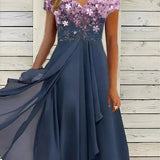 Cressida | Draped Evening Dress with Detailed Bodice