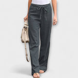 Valery | Relaxed Wide-Leg Trousers with a Tie Belt