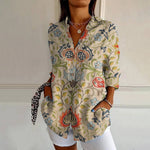 Lulu | Vintage Floral Blouse with Pockets