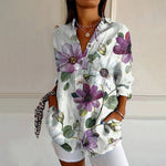 Lulu | Vintage Floral Blouse with Pockets