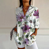 Lulu | Vintage Floral Blouse with Pockets