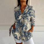 Lulu | Vintage Floral Blouse with Pockets