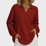 Shirt-Collar Waffle Jumper