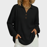 Shirt-Collar Waffle Jumper